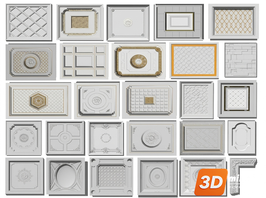 Ceiling Decoration Skp Files
